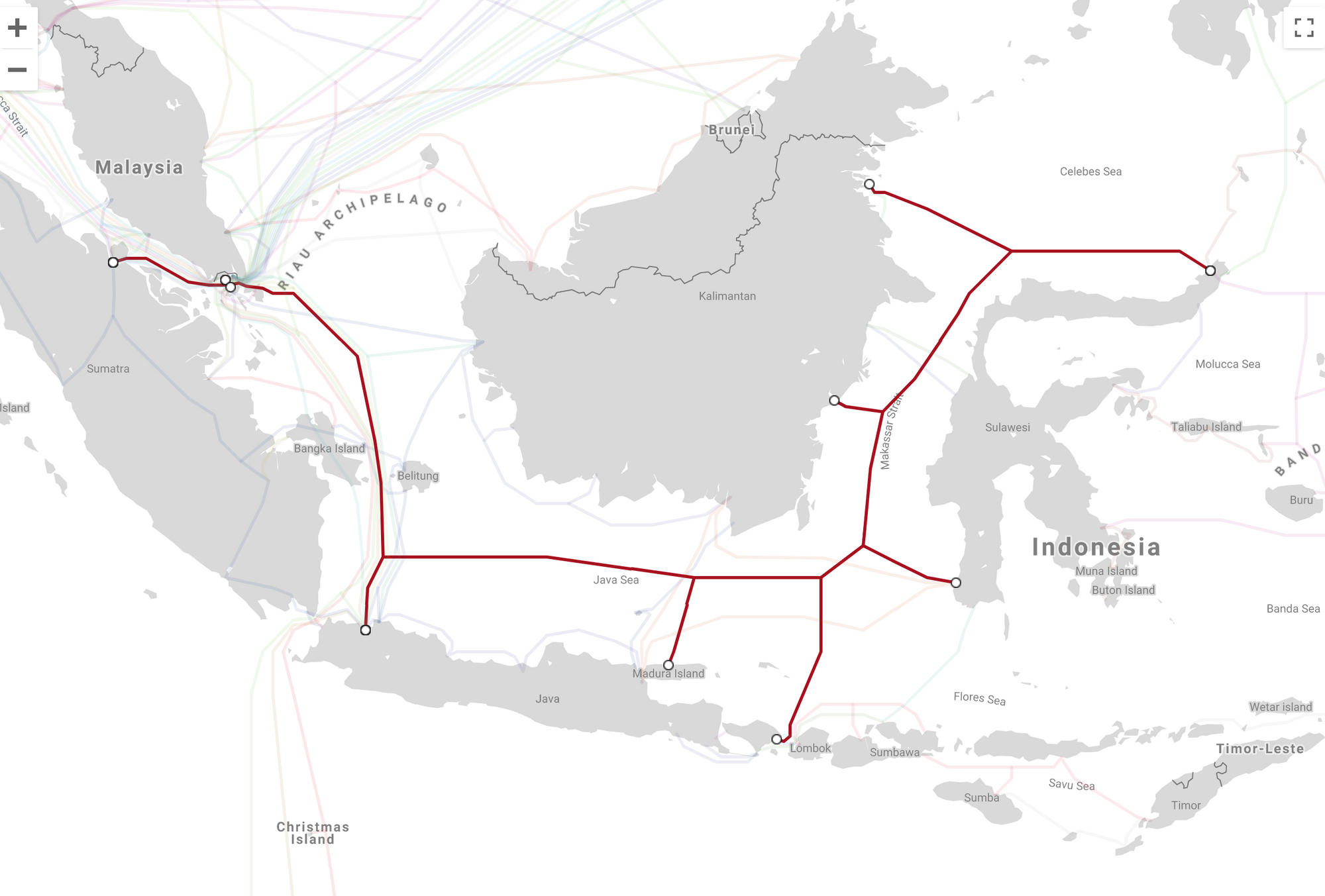 Monitoring Bali's undersea internet cable