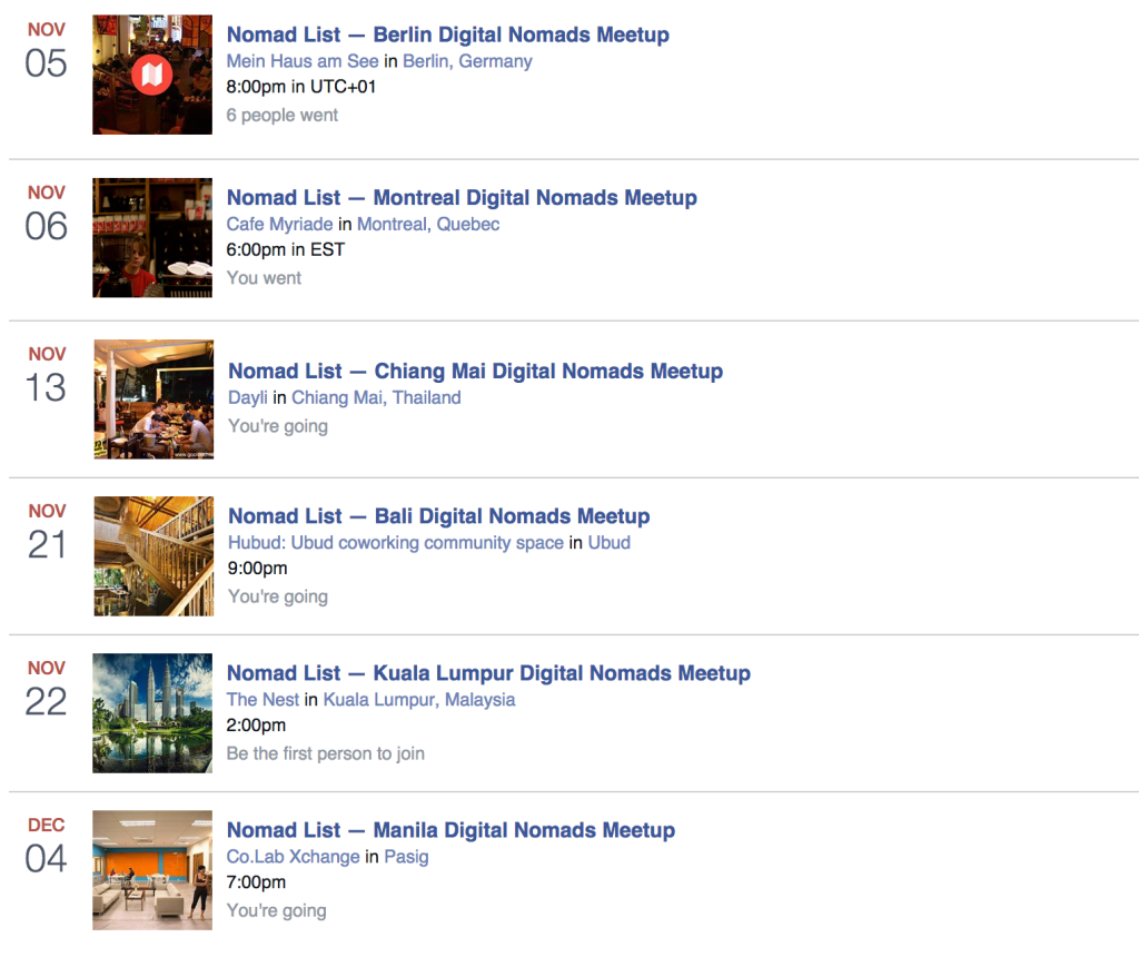 meetups